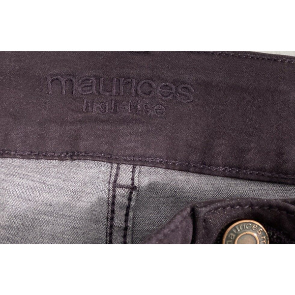 Maurices High Rise Jeans Womens Size 22W Deep Purple Stretch Skinny Casual - Picture 4 of 11